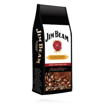 Мелена кава Jim Beam Spiced Honey Bourbon Flavored Ground Coffee 340g 2923 фото