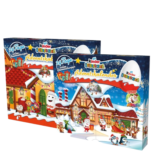 Різдвяний адвент календар з шоколадними яйцями Kinder Uberraschung Advent Calendar 24 х 20г 7679 фото