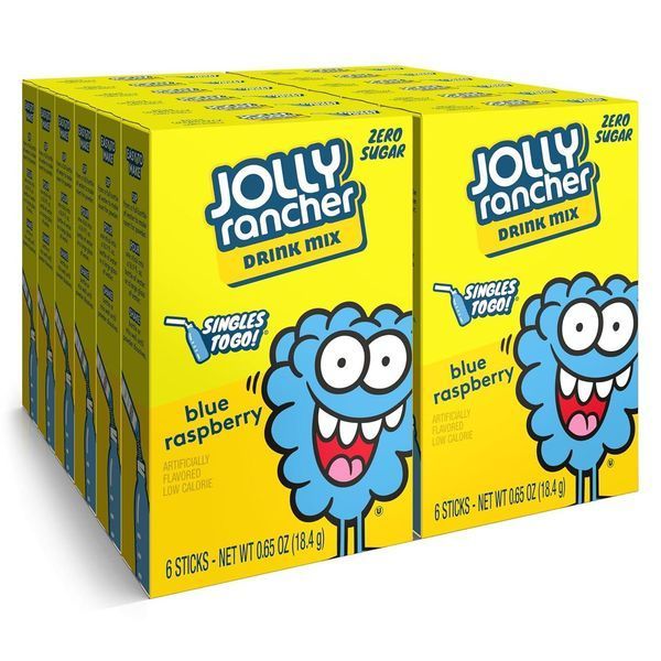 Порошковый напиток Jolly Rancher Water Drink Mix Blue Raspberry 6 стиков 6681 фото