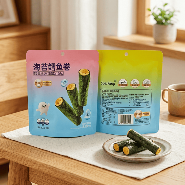 Снек Keke Meat Floss Seaweed Rolls Blue Cod Floss 48г 10946 фото