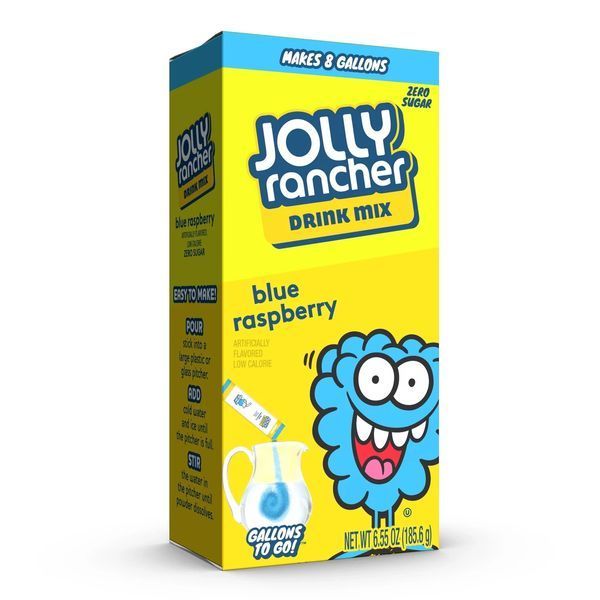 Порошковый напиток Jolly Rancher Water Drink Mix Blue Raspberry 6 стиков 6681 фото