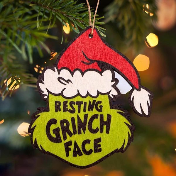 Адвент-календарь Wooden Ornaments Adornos de Madera Grinch с игрушками на елку 24 шт. 7927 фото