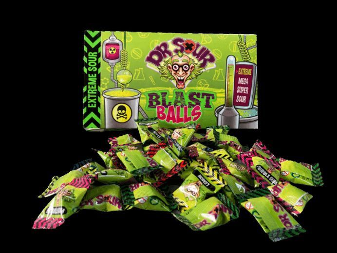 Кислые леденцы Dr. Sour Blast Balls 90г 7401 фото