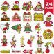 Адвент-календарь Wooden Ornaments Adornos de Madera Grinch с игрушками на елку 24 шт. 7927 фото 4