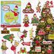 Адвент-календарь Wooden Ornaments Adornos de Madera Grinch с игрушками на елку 24 шт. 7927 фото 3