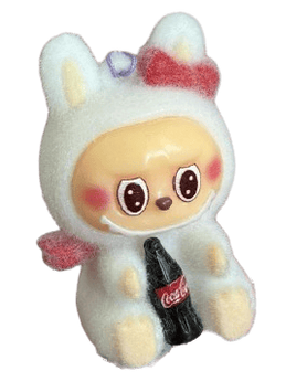 Іграшка-брелок Лабубу Pop Mart Monsters Labubu Coca-Cola 5 см, 1 шт 8965 фото