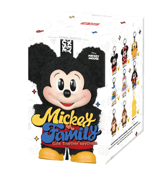 Колекційна м'яка іграшка-брелок Дісней Pop Mart Mickey Family Cute Together Pendant Series, 1шт 8915 фото