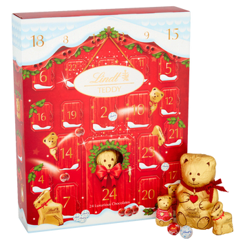 Адвент календарь Lindt Teddy Advent Calendar 250g 1394 фото