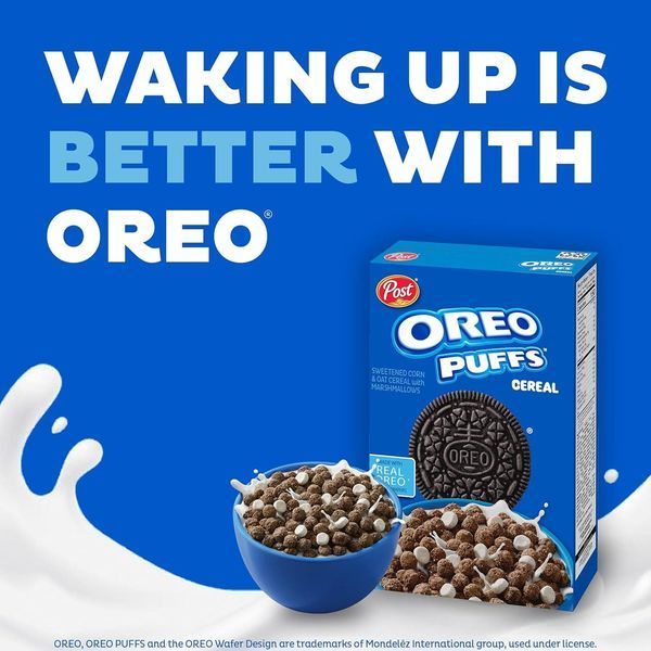 Сухий сніданок Post Oreo Puff Chocolate Breakfast Cereal 283г 10545 фото