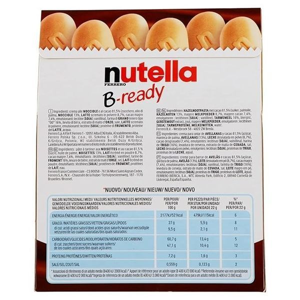 Вафельный батончик Nutella B-ready 100g 5950 фото