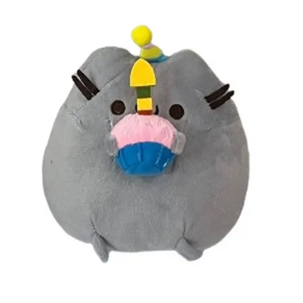Мягкая игрушка Кот Pusheen с праздничным кексом 18 см 6494 фото