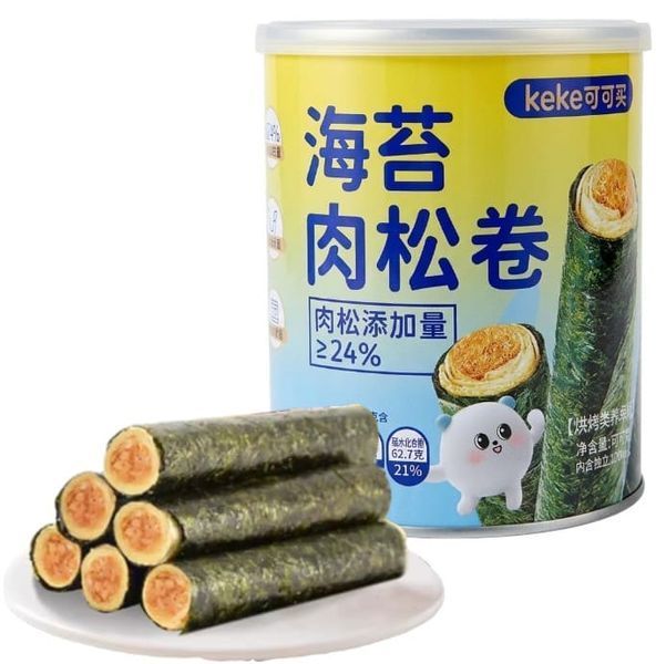 Снек Keke Meat Floss Seaweed Rolls 90г 10947 фото