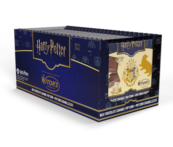 Шоколад Witor's Harry Potter Milk Chocolate Bar with Caramel Popcorn 40г 9266 фото