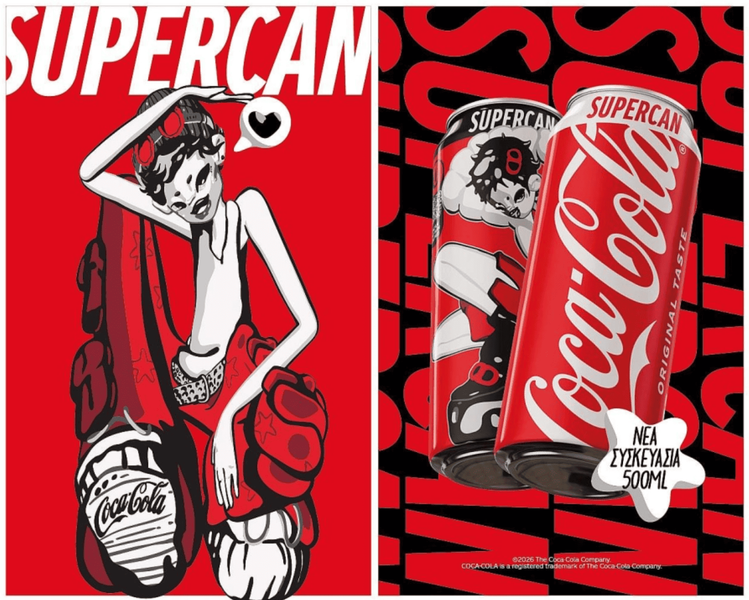 Газований напій Coca-Cola Supercan Zero Sugar Аніме 500мл 11468 фото