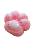 Игрушка-антистресс Таба Лапка Pinch Family Сквиш Лапка Котика розово-белая с блестками 7731 фото 3
