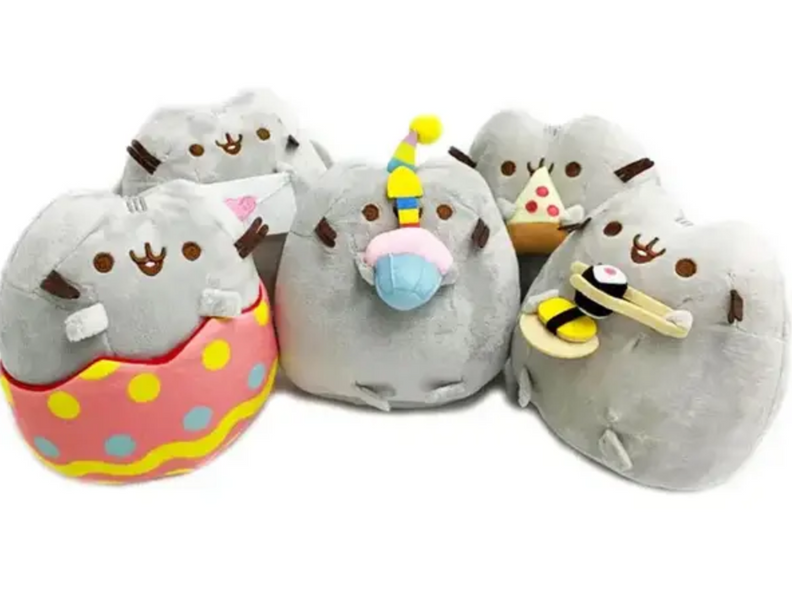 Мягкая игрушка Кот Pusheen с праздничным кексом 18 см 6494 фото