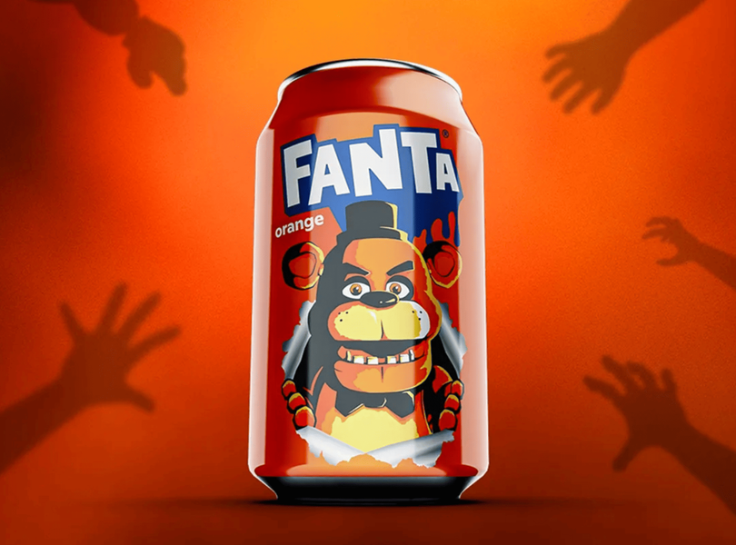 Газированный напиток Fanta Orange Freddy Fazbear 355мл 9662 фото