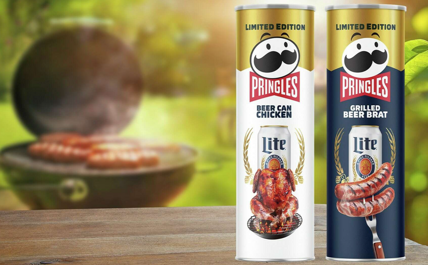 Чіпси Pringles Miller Lite Grilled Beer Brat 158г 8647 фото
