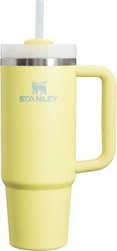 Термокружка Stanley The Quencher H2.O FlowState Жовта з ручкою і трубочкою 591мл 10998 фото
