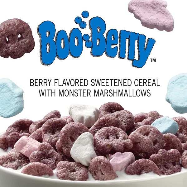 Сухиий сніданок Halloween Boo Berry Blueberry with marshmallows 447g 4050 фото