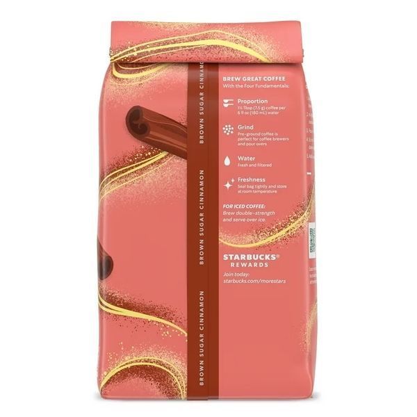 Мелена кава Starbucks Brown Sugar Cinnamon Naturally Flavored Coffee, 311г 6488 фото