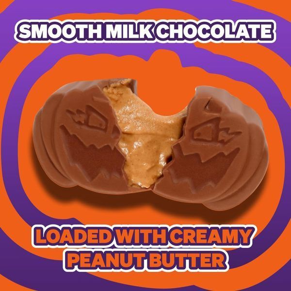 Шоколадні цукерки Feastables MrBeast Peanut Butter Jack-O-Lantern Pumpkin 35г 9367 фото