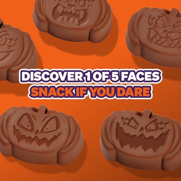 Шоколадні цукерки Feastables MrBeast Peanut Butter Jack-O-Lantern Pumpkin 35г 9367 фото