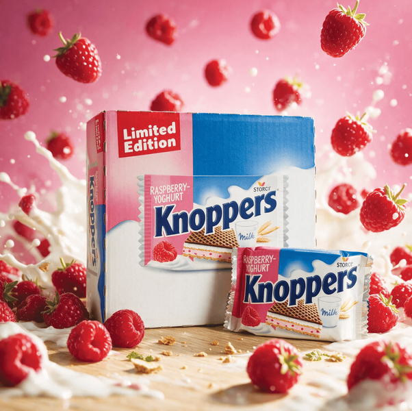 Вафлі Storck Knoppers Raspberry Yoghurt 5шт х 25г 12011 фото