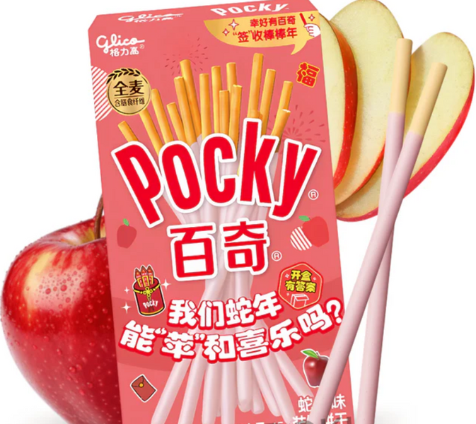 Японские палочки Glico Pocky Chinese Limited Edition Apple Flavor 45г 8766 фото