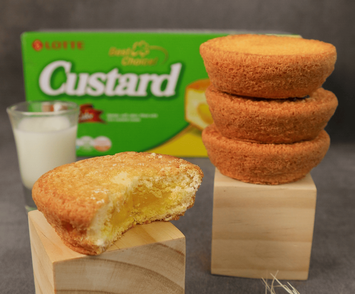 Кекси Lotte Custard Cream Cake із заварним кремом 6шт x 23г 9016 фото