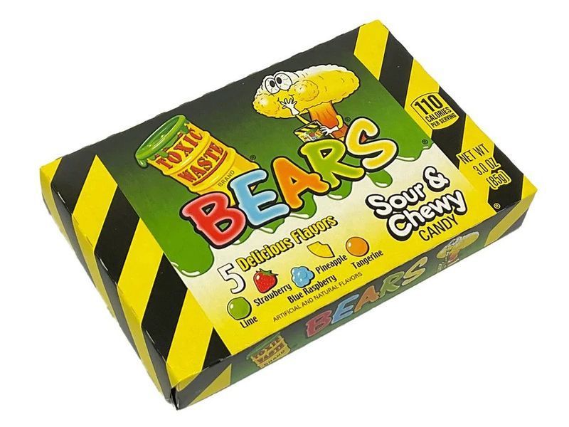 Желейки Toxic Waste Bears Sour & Chewy 85g 5594 фото