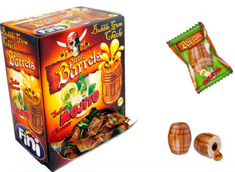 Жуйка Fini Pirate Barrels Mojito Gum 1шт 8400 фото