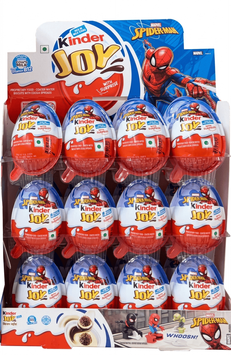 Шоколадные яйца Kinder Joy Spider Man 24шт х 20г 11099 фото