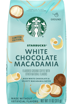 Мелена кава Starbucks White Chocolate Macadamia Nut Ground Coffee 311г 10797 фото