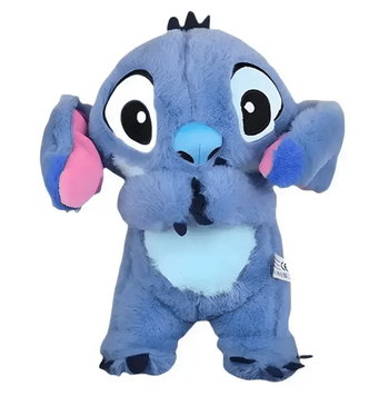 Дихаюча іграшка-нічник Стіч Stitch зі світлом і звуком, 27 см 9218 фото