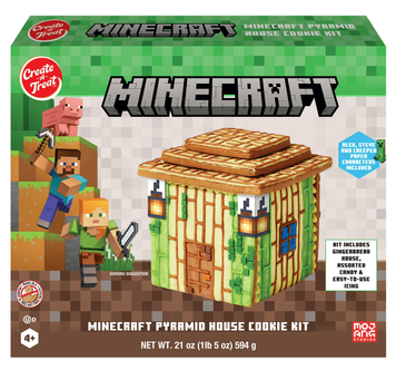 Набір для декорування пряничного будиночка Create A Treat Minecraft Pyramid House Cookie Kit 594г 9664 фото