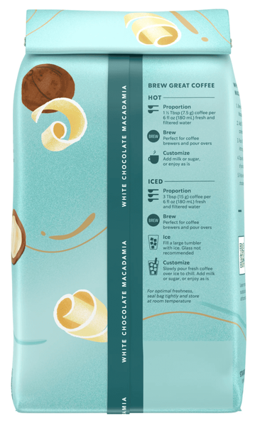 Молотый кофе Starbucks White Chocolate Macadamia Nut Ground Coffee 311г 10797 фото