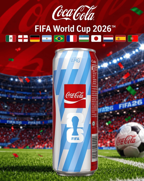 Газований напій Coca-Cola FIFA World Cup ARG Original Taste 330мл 11248 фото