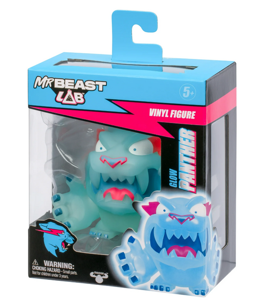 Коллекционная виниловая фигурка MrBeast Lab Collectible Vinyl Figures Glow Panther 7583 фото