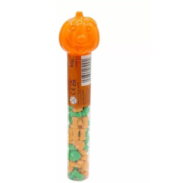 Льодяники Гарбуз Candy Realms Spooky Tubes 50g 5717 фото