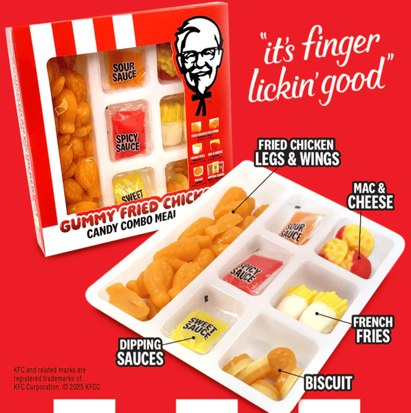 Жевательные конфеты KFC Gummy Fried Chicken Candy Combo Meal 201г 10103 фото