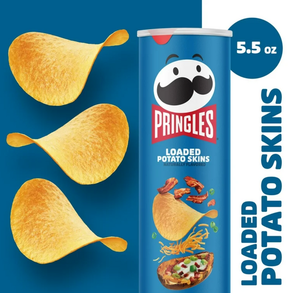 Чіпси Pringles Loaded Potato Skins Potato Crisps Chips 158г 8649 фото