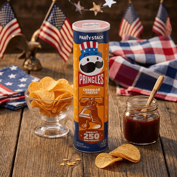Чіпси Pringles America&rsquo;s 250th Cheddar Cheese 203г 11619 фото