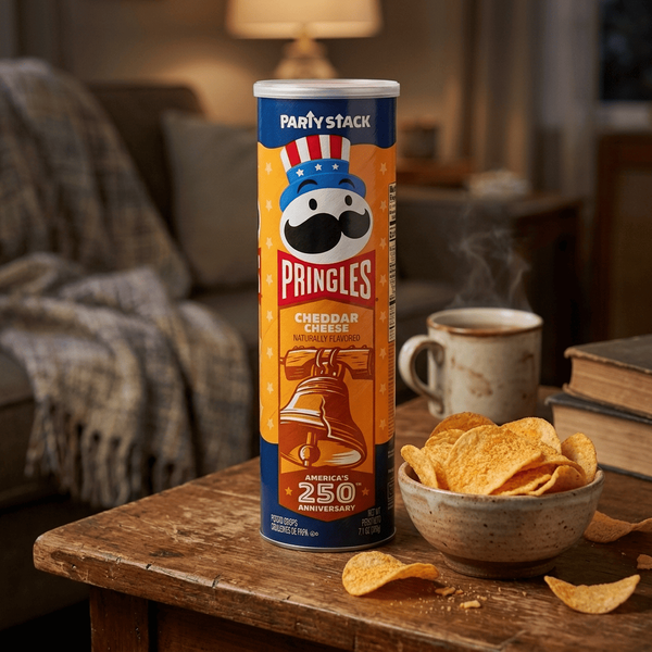 Чіпси Pringles America&rsquo;s 250th Cheddar Cheese 203г 11619 фото