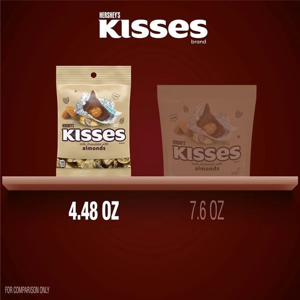 Шоколадные конфеты Hershey's Kisses Milk Chocolate с миндалем 127 г 7350 фото