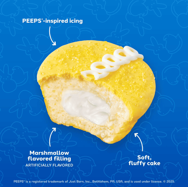 Кекс Hostess Peeps Cupcakes Marshmallow 1шт, 42г 10999 фото