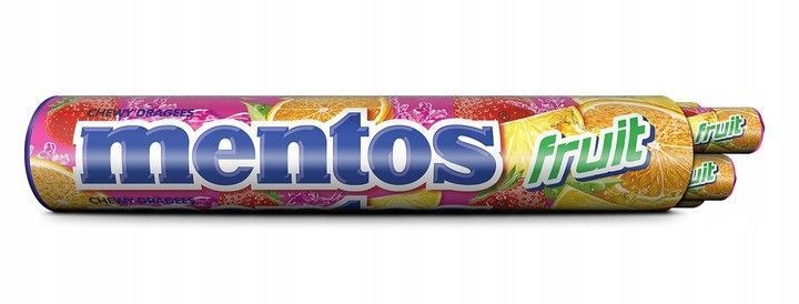 Драже Mentos Jumboroll Fruit 8x37g 5154 фото