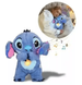 Дихаюча іграшка-нічник Стіч Stitch зі світлом і звуком, 27 см 9218 фото 2