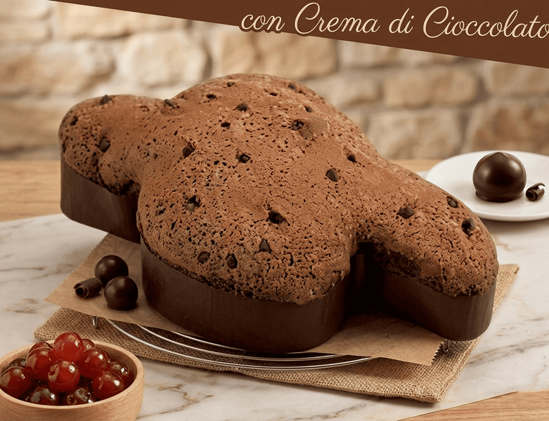 Пасхальный кекс коломба Bauli Colomba Mora con gocce e crema al Cioccolato 700г 8355 фото
