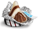 Шоколадные конфеты Hershey's Hugs Milk Chocolate and White Creme белый шоколад с белым кремом 456 г. 8699 фото 3